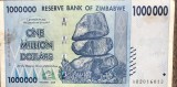 (ORIX) Rar! Bancnota 1.000.000 Dolari Zimbabwe 2008 pentru Colecționari