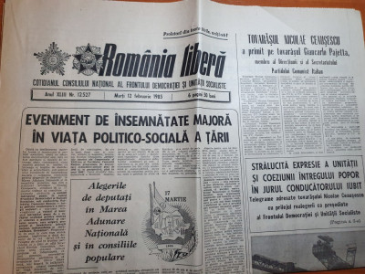 romania libera 12 februarie 1985-art. schela de foraj targu ocna foto
