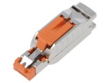 Conector RJ45 Cat 5e ecranat 8p8c 22AWG