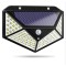 Lampa solara 100 LED-uri 2200 mAh, cu senzor de miscare
