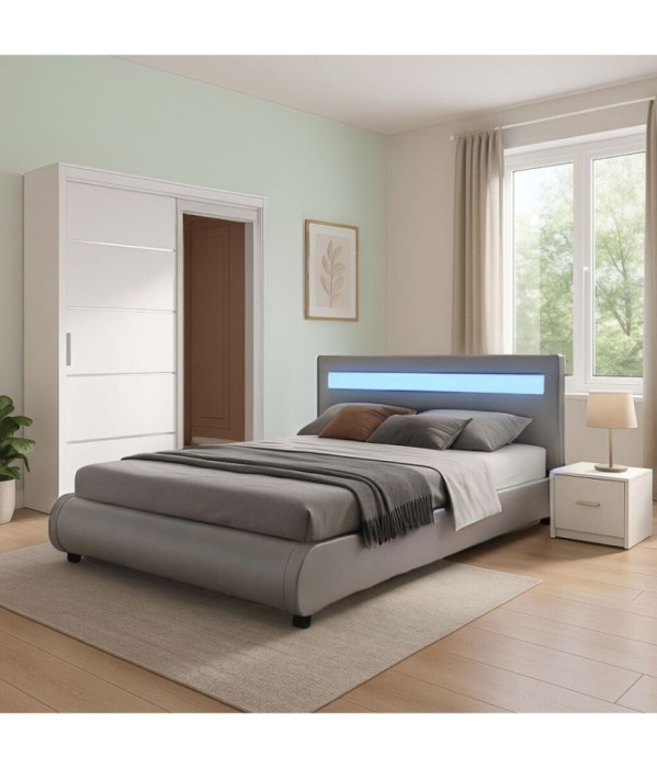 Dormitor COD 1125 Gri 160X200