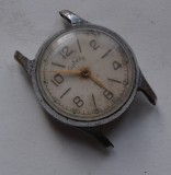 Ceas mecanic sovietic Pobeda 15 rubine, defect, coronita lipsa