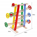 Cumpara ieftin Pista cu bile din lemn Circuit cu 4 etaje Montessori, ONSHINE