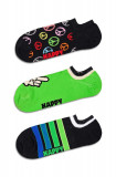 Happy Socks sosete Peace No Show Socks 3-pack