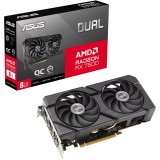Placa video ASUS Radeon&trade; RX 7600 DUAL OC EVO, 8GB GDDR6, 128bit