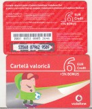 bnk card Romania - Vodafone - reincarcare 6+3% - RO-VOD-REF-0018A