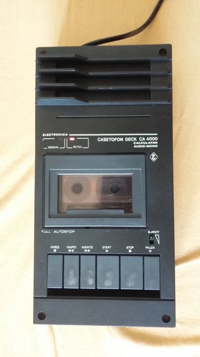 CASETOFON DECK - ELECTRONICA CA 4000 AUDIO-MONO ,FUNCTIONEAZA