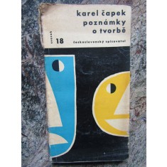 Pozn&aacute;mky o tvorbě -Karel Čapek - IN LIMBA CEHA