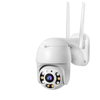 Camera De Supraveghere FOXMAG24&amp;reg; , FULL HD 1080P, 2MP, Wifi, Interior/Exterior, Vedere Color Noaptea, Rezistenta La Apa, Comunicare Bidirectionala, Se foto