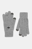 adidas Originals mănuși Adicolor culoarea gri, JW7909