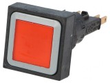 Comutator apăsare 16mm LED roșu