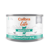 Calibra Life Mono Protein, Sensitive, Miel, Conservă hrană umedă mono proteică fără cereale c&acirc;ini, (pate), 200g