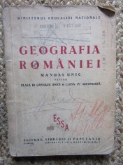 GEOGRAFIA ROMANIEI , MANUAL UNIC PENTRU CLASA A III -A GIMNAZII UNICE si CLASA IV