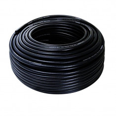 Furtun gaz cu insertie, lungime 50 m, PVC, Negru