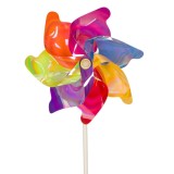 Morisca de vant decorativa, 7 culori metalizate, cu baza de lemn, CMCLASS