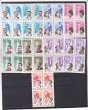 1964 LP 578 FIGURI DE SEAMA DIN TRECUTUL OPEREI ROMANESTI BLOCURI DE 4 MNH, Muzica, Nestampilat