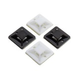 Cumpara ieftin Suport plastic prindere coliere, ALB, 19x19 mm, autoadeziv, 100 buc TAD-1-W
