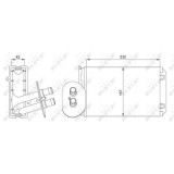 Radiator incalzire habitaclu Nrf 54247