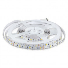 Banda LED, 10.8 W/m, 900 lm, 4000 K, 60 LED/m, 5 m, RGB, lumina alb neutru foto