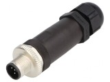 Mufă M12 5-PIN tată DeviceNet/CANopen IP67 pe cablu