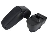 Cotiera Auto Premium Dedicata Opel Corsa D (2006-2014) ALM, Negru, Spatiu Depozitare Rabatabil