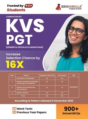 KVS PGT Book 2023: Post Graduate Teacher (English Edition) - 8 Mock Tests and 3 Previous Year Papers (1000 Solved Questions) with Free Ac