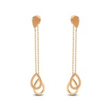 Cercei din aur de 14k, model lacrimă, eleganță atemporală