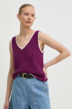 Weekend Max Mara vestă culoarea violet, 2415361013600 2415360000000