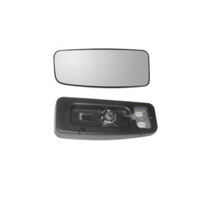 Geam oglinda exterioara cu suport fixare Mercedes Sprinter 209-524, 2009-2018, Sprinter W910, 2018-, Vw Crafter (2e), 2009-04.2017, Stanga, incalzita foto