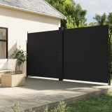 Copertina laterala retractabila, negru, 200x600 cm GartenMobel Dekor, vidaXL