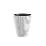 Cumpara ieftin Ghiveci Decorativ Rotund Alb Prosperplast Sandy, 39x43.6 cm, 37L, Plastic