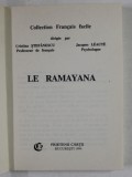 LE RAMAYANA par CRISTINA STEFANESCU et JACQUES LEAUTE , COLLECTION ' FRANCAIS FACILE ' , 1993