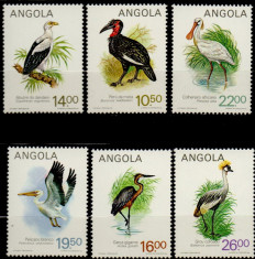 ANGOLA 1984, Fauna, Pasari, serie neuzata, MNH foto