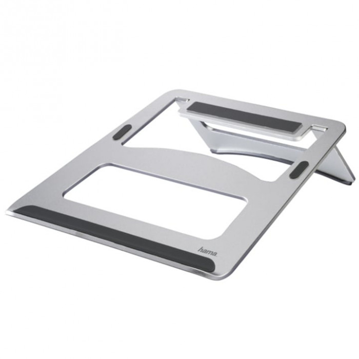 Stand pentru Laptop, Hama 53059, Aluminiu, pana la 15.4&quot;, Silver