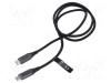 Cablu USB 3.1 USB C VENTION 1m negru nichelat