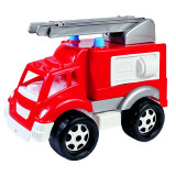 Cumpara ieftin Bino - Masinuta de pompieri pentru copii, Cu scara, 36x21x23 cm, Rosu