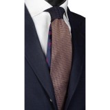 Cravată mătase cu nod &icirc;n contrast N2308, model unicat
