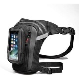 Cumpara ieftin Geantă Coapsă Talie Alpaso NYTRO, Poliester, Neagră, Magnetică - Moto, Bicicletă, Outdoor, Tactica Militara
