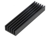 Radiator Extrudat cu Aripioare Negru 75x21x10mm