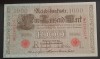 Germania, 1.000 Mark 1910, serie roșie.