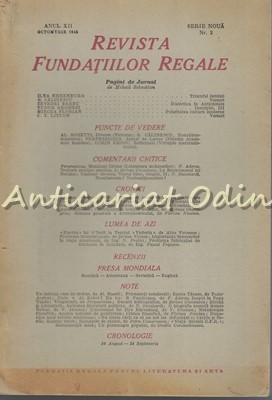 Revista Fundatiilor Regale - Anul XII, Nr.: 2/1946