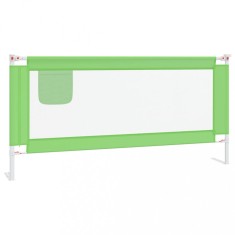 Balustrada de protec?ie pat copii, verde, 190x25 cm, textil foto