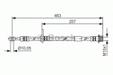 Conducta / cablu frana SUZUKI ALTO (HA25, HA35) (2009 - 2016) BOSCH 1 987 481 400