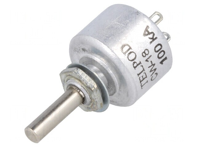 Potentiometru axial 100k&Omega; 1W linear 4mm