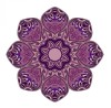 Sticker decorativ Mandala, Mov, 50 cm, 1068STK, natura si peisaje
