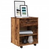 VidaXL Dulap cu roți, lemn vechi, 46x36x59 cm, lemn prelucrat