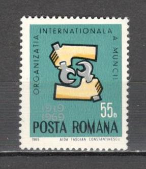 Romania.1969 50 ani Organizatia Internationala a Muncii CR.188 foto