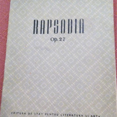 Rapsodia Op. 27. Partituri pentru diverse instrumente muzicale - Eugeniu Micu