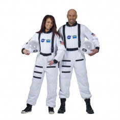 Costum Astronaut naveta spatiala, unisex, adulti, alb foto