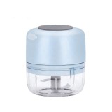 Mini Tocator Electric USB, 100ml, 2 Lame Otel Inoxidabil, Multifunctional: Legume, Nuci, Usturoi, Portabil, Curatare Usoara